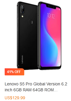 Lenovo S5 Pro Global Version 6.2 inch 6GB RAM 64GB / Ilustración vía Banggood