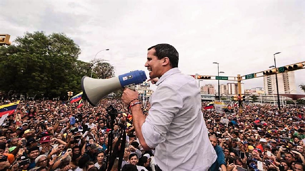 Guaidó en Aragua Foto: Agencias