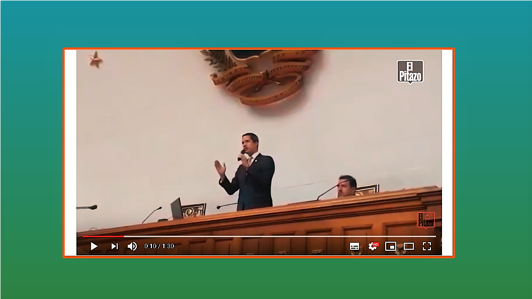 Guaidó rechaza llamado a elecciones Parlamentarias Foto: Captura de Pantalla