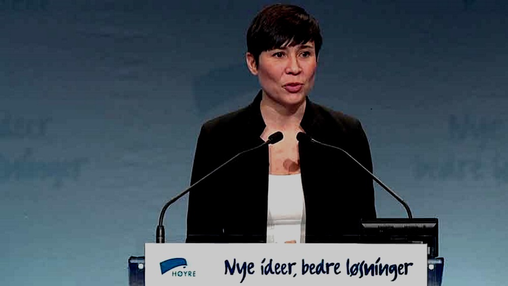 La ministra de Exteriores noruega, Ine Eriksen Søreide Foto: Agencias