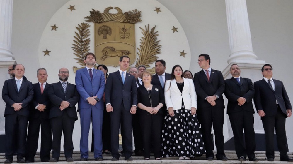 Directiva de la AN junto a Michelle Bachelet Foto: Prensa AN