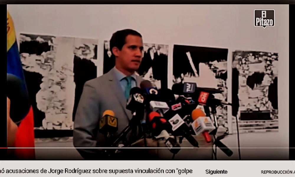 Guaidó desestimó acusaciones de Rodríguez Foto: Captura de Pantalla