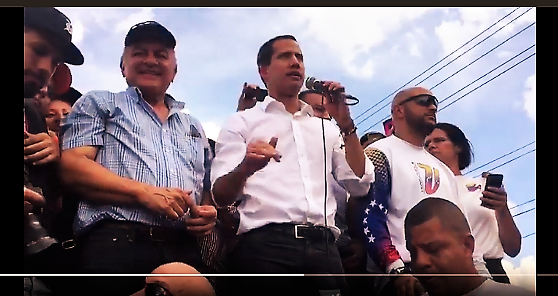 Guaidó en Sabaneta Foto Captura de Pantalla