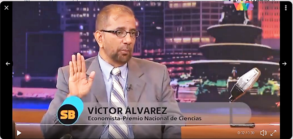 Víctor Álvarez Economísta captura de pantalla