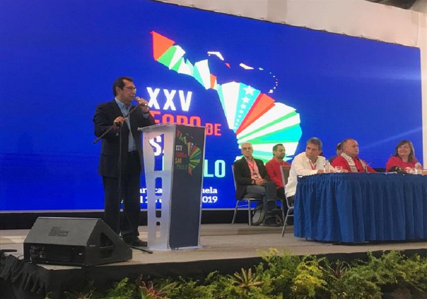 Chávez en la instalación del XXV Foro de Sao Paulo Foto: @PresidencialVen