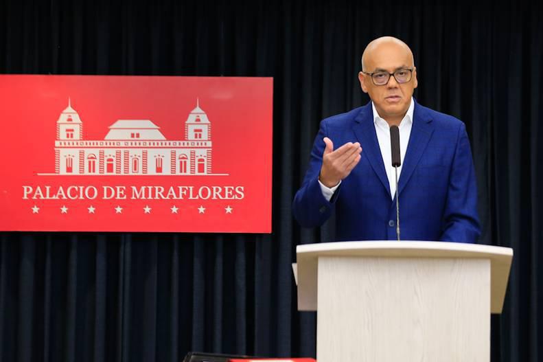 El Vicepresidente Sectorial de Comunicación Información y Cultura, Jorge Rodríguez Foto: Prensa Presidencial