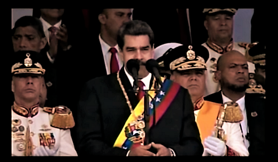 Maduro lidera acto por el 208° aniversario de la firma del Acta de Independencia y Día de la FANB Foto: Captura de Pantalla