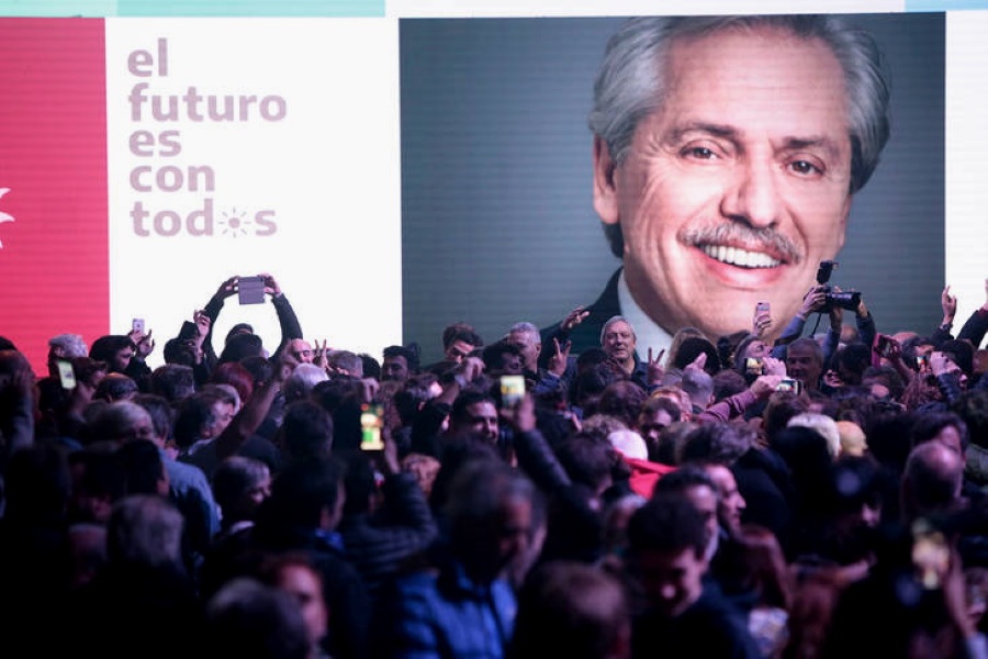 Alberto Fernández se encamina a un triunfo en primera vuelta Foto: Pedro Pérez