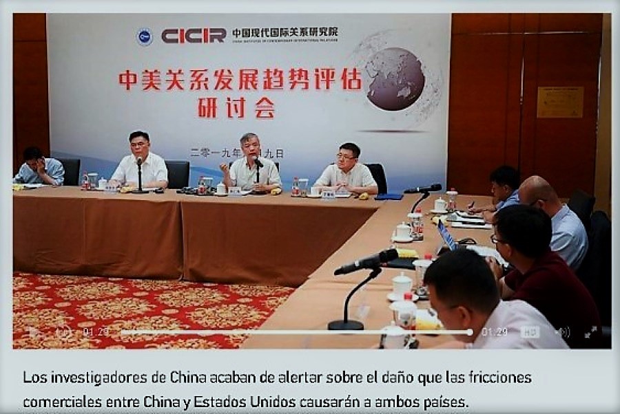 En Beijing efectuado seminario sobre las relaciones comerciales entre China y Estados Unidos Foto Captura de Pantalla vía CGTN