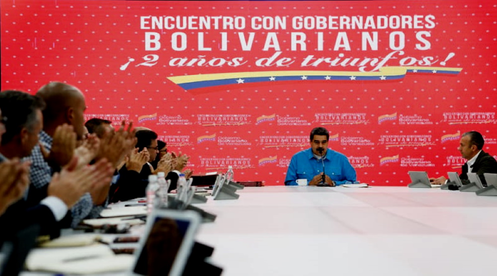 Definidas cinco prioridades nacionales para redireccionar recursos hacia gobernaciones del país Foto: Prensa Miraflores