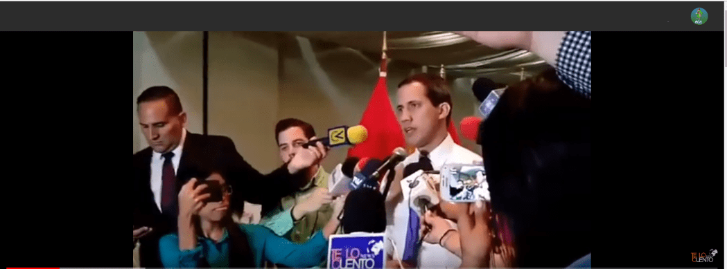 En el Encuentro Zonal de Valencia: Guaidó anunció jornada de protestas Foto Captura de Pantalla desde Te lo Cuento News