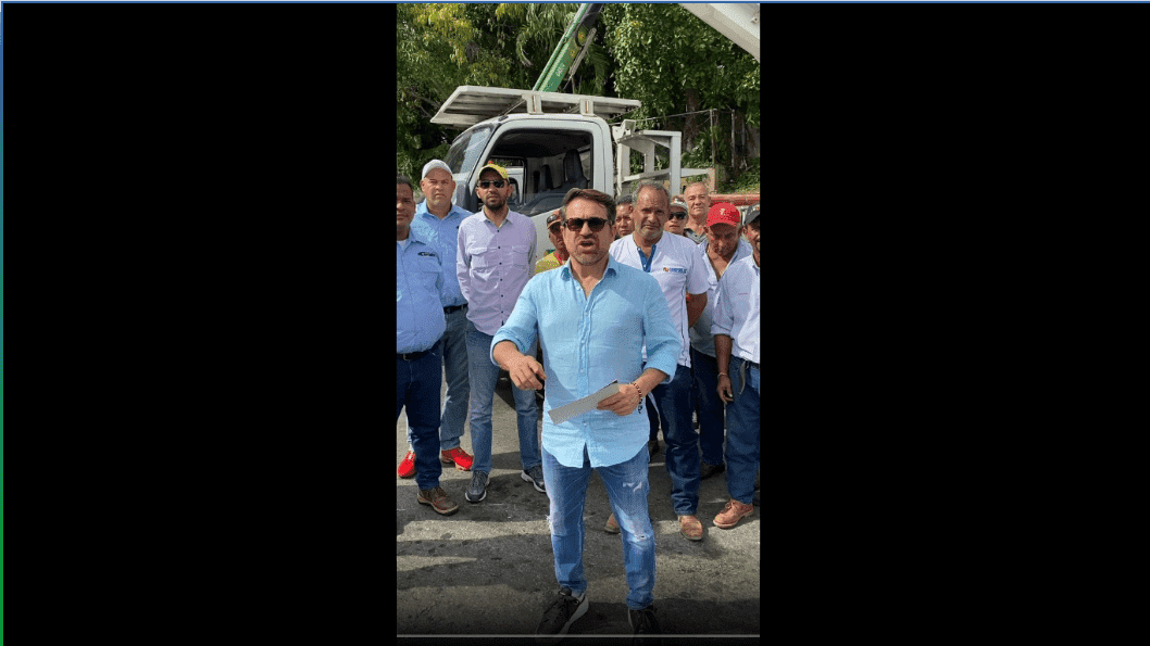 Lacava supervisó inicio de labores de rehabilitación total Foto Captura de Pantalla