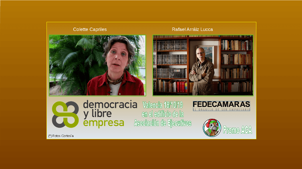 Fedecámaras Carabobo invita a conferencia “Democracia y Libre Empresa” Foto: Composición / Collage