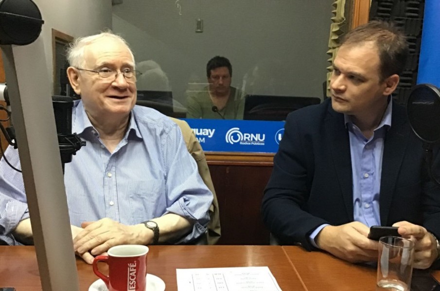 Óscar Bottinelli y Eduardo Botinelli Foto: Prensa Radio Uruguay
