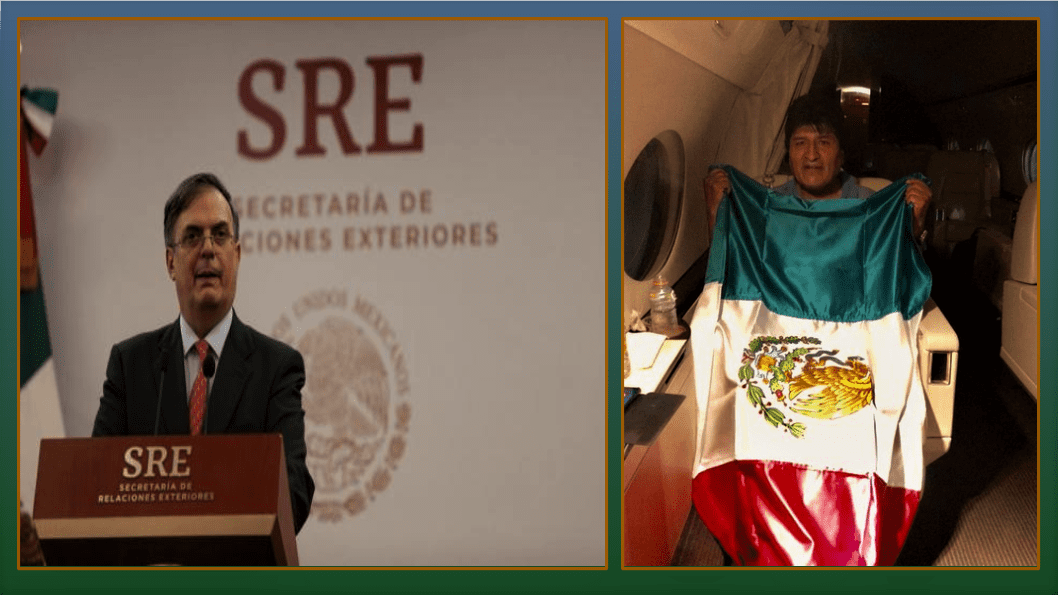 Canciller Ebrard anunció que México concede asilo al Pdte. Evo Morales Fotos: Cortesía