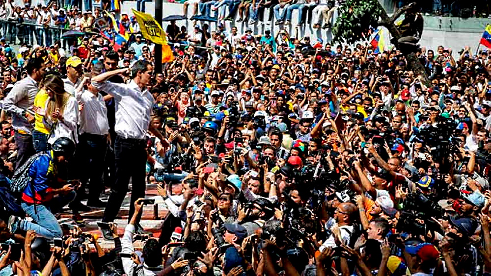 Guaidó pidió continuar con agenda de actividades de calle Foto: EFE