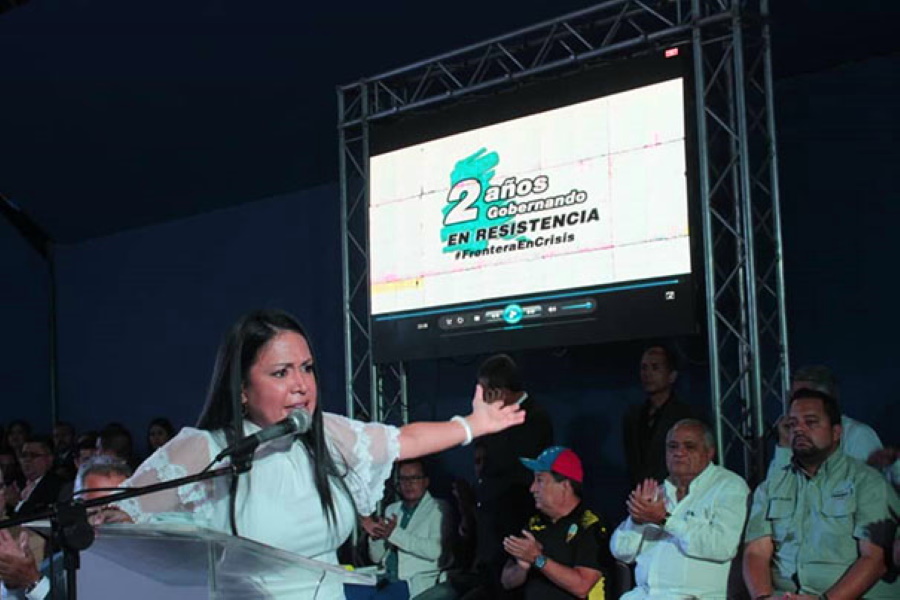 Laidy Gómez: Han sido dos años gobernando en resistencia Foto Agencias