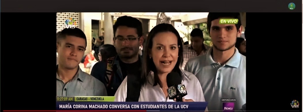 María Corina Machado: Destitución de Calderón Berti es una pérdida enorme Foto: Captura de Pantalla vía VPITV