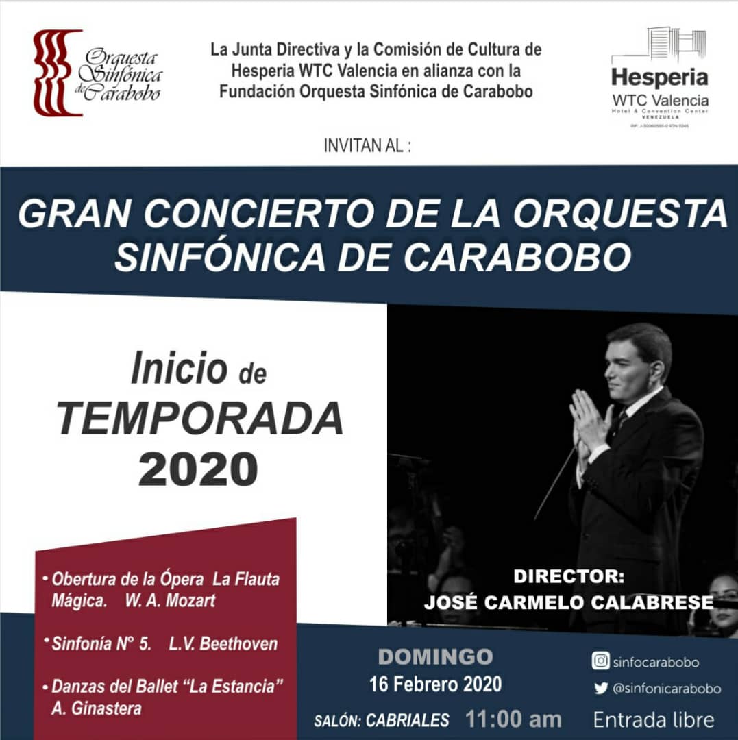Inicia temporada de conciertos 2020 en Hesperia WTC Valencia Prensa WTC VLC