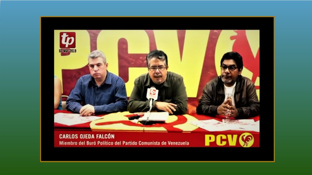 Carlos Ojeda Falcón miembro del Buró Poítico PCV / Foto: Captura de Pantalla