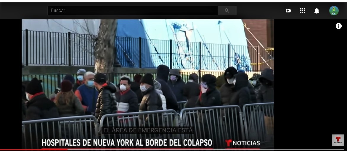 Estados Unidos ya es el país con más contagios de coronavirus en el mundo tras superar a China Foto: Captura de Pantalla