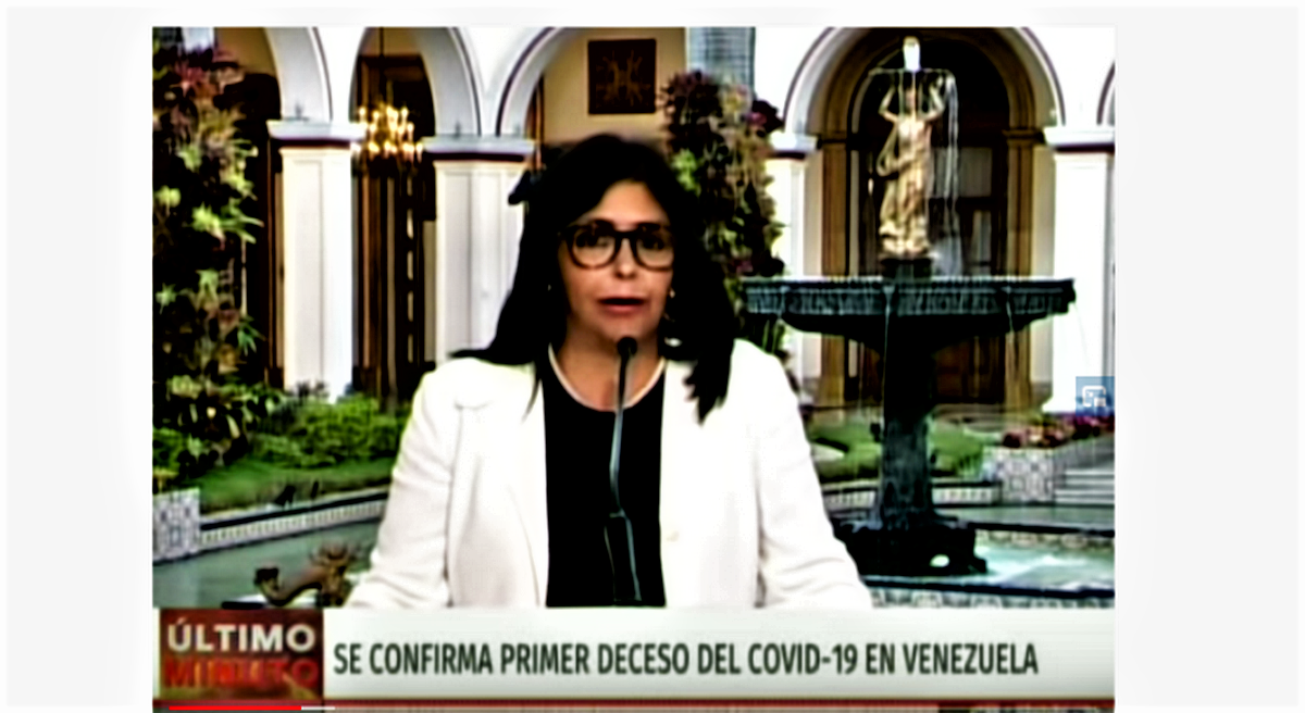 La vicepresidenta Delcy Rodríguez Foto :Captura de Pantalla
