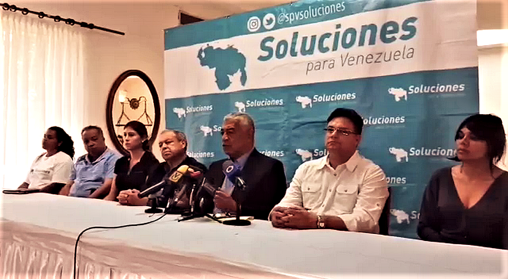 Rueda de Prensa del dirigente político Claudio Fermin Foto: Captura de Pantalla