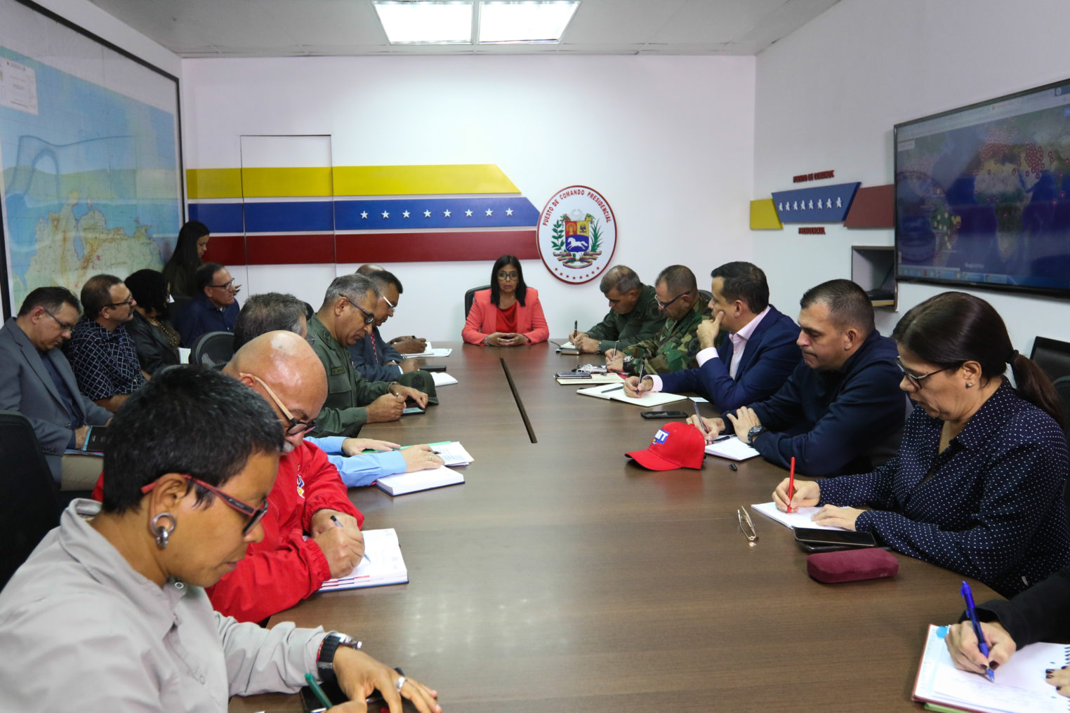 Vicepresidenta Rodríguez confirmó dos casos de Covid-19 en Venezuela y amplió medidas preventivas Foto: Efraín González Prensa Presidencial