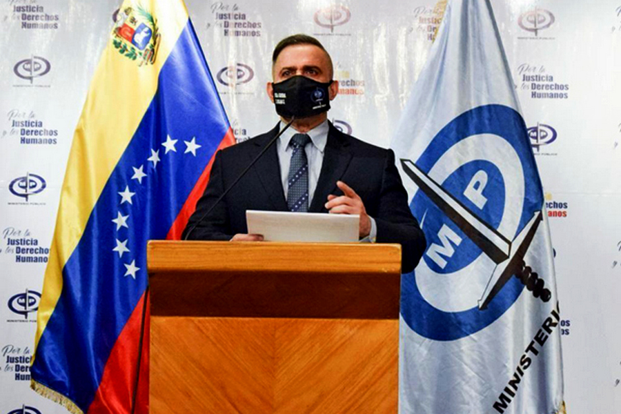 El Fiscal General Tarek William Saab informó la privativa de libertad contra cinco personas por contagio colectivo de Covid 19 Foto: Prensa MP