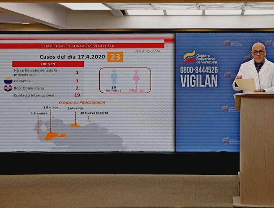 Jorge Rodríguez 23 nuevos contagios por Covid-19 registra Venezuela en las últimas 24 horas / Foto: Prensa Presidencial