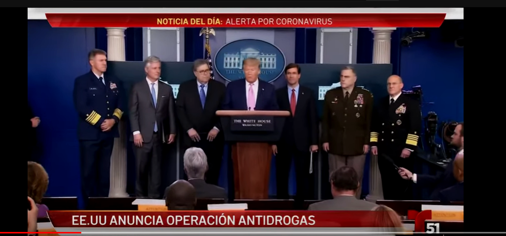 Trump anuncia despliegue de barcos militares cerca de Venezuela Foto: Captura de Pantalla