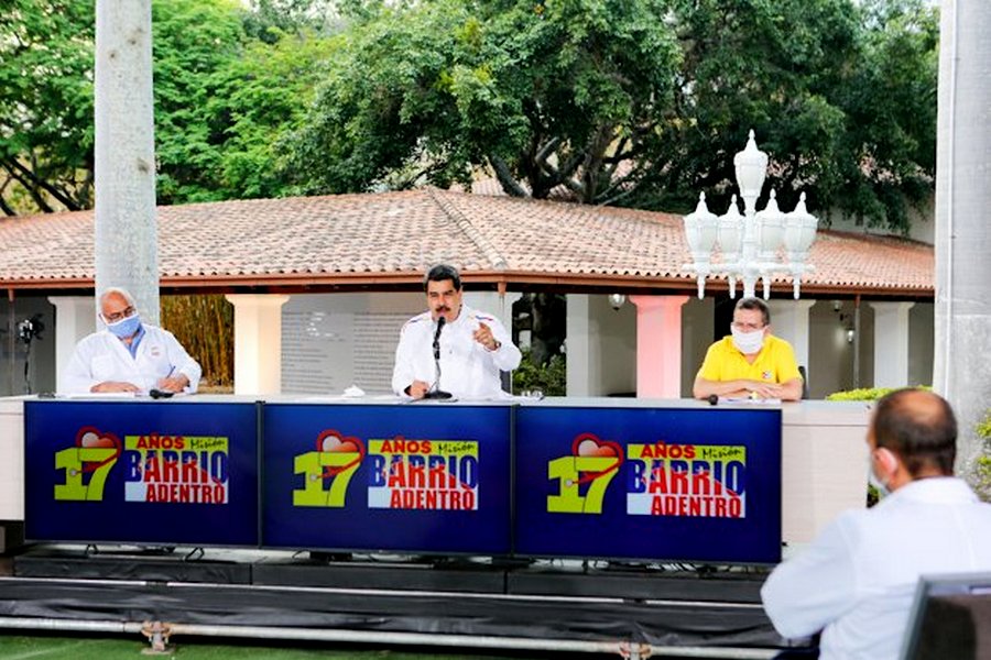 Venezuela llega este jueves a 204 casos de Covid-19, hay 111 recuperados cuatro casos graves de Covid-19 Foto: Prensa Presidencial