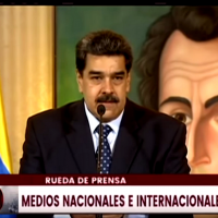 El Presidente Nicolás Maduro ofreció rueda de prensa a medios nacionales e internacionales/ Foto: Captura de Pantalla