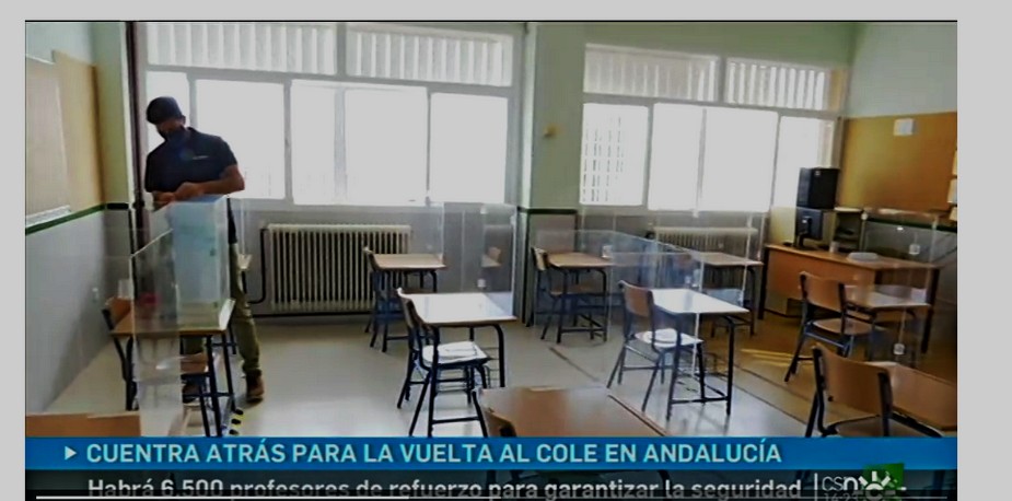 Cuenta atrás para la vuelta al cole más difícil / Foto: Captura de Pantalla vía Canal Sur Andalucía