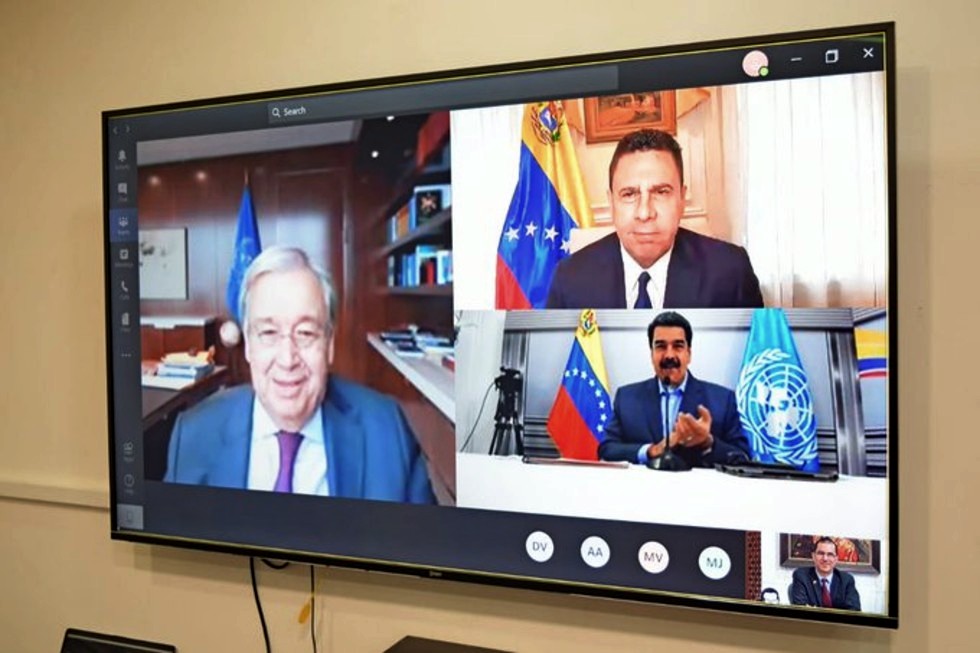 Maduro habló con António Guterres sobre la pandemia y los DDHH en Venezuela Foto Agencias