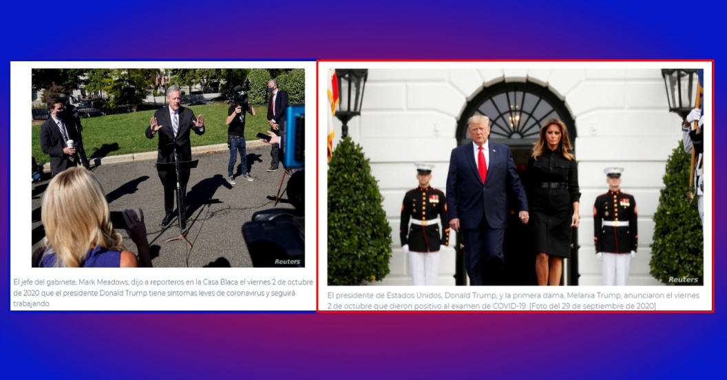 Con síntomas leves expresó Mark Meadows: Presidente Trump y primera dama dan positivo a Covid-19 / Fotos: Reuters