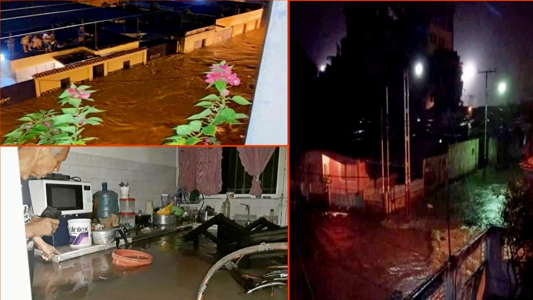 Inundaciones en el estado Aragua/ Foto: vía Agencias y RRSS