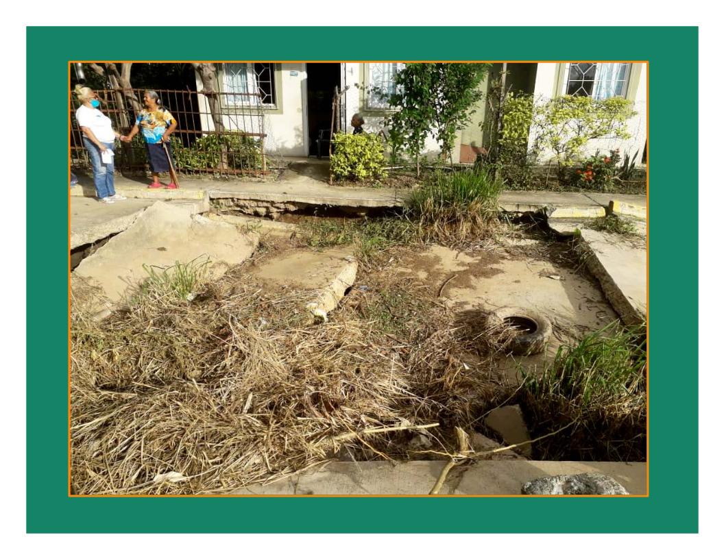 Fallas en vialidad de Comunidad Ojo de Agua en Vigirima / Foto: Prensa SPV Guacara