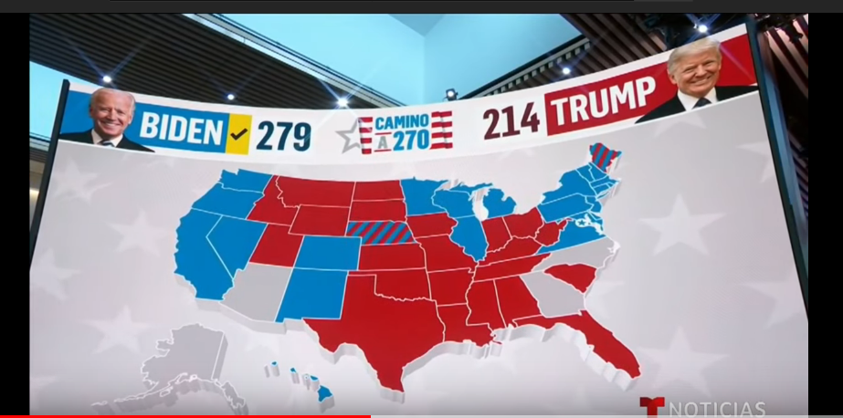 Joe Biden es el ganador de Nevada según proyecciones de Noticias Telemundo Noticias Telemundo / Foto: Captura de Pantalla