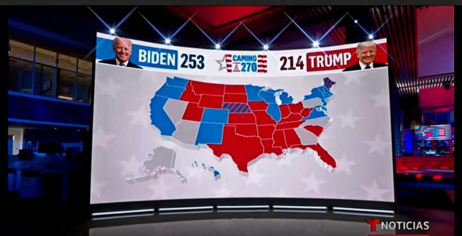 Joe Biden se acerca a Donald Trump en Georgia Noticias Telemundo / Foto: Captura de Pantalla vía Noticias Telemundo