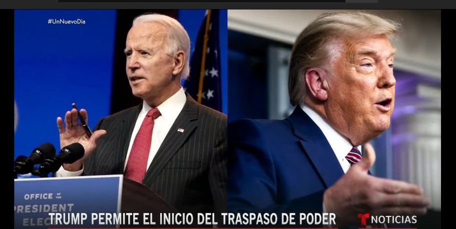 Trump autoriza comenzar la transición al Gobierno de Biden, tras semanas de haberse negado/ Foto: Captura de Pantalla