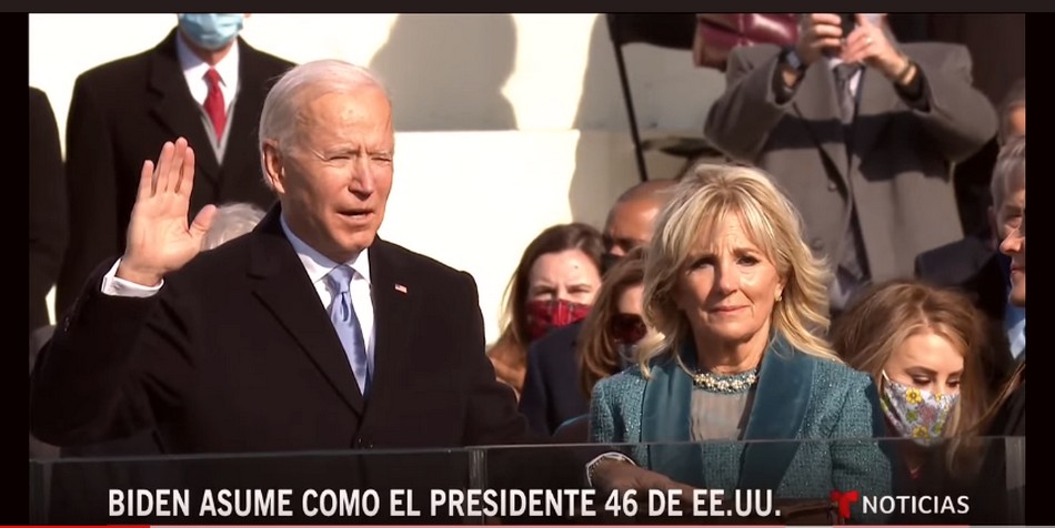 En ceremonia histórica, Biden asume como presidente de EE UU y hace un llamado a la unidad / Foto: Captura de Pantalla