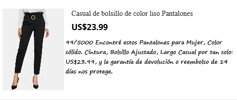 Pantalones para Mujer , color sólido @NewChic